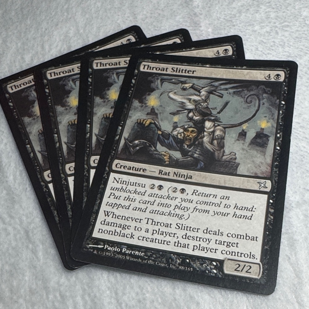 MTG Magic the Gathering Throat Slitter x4